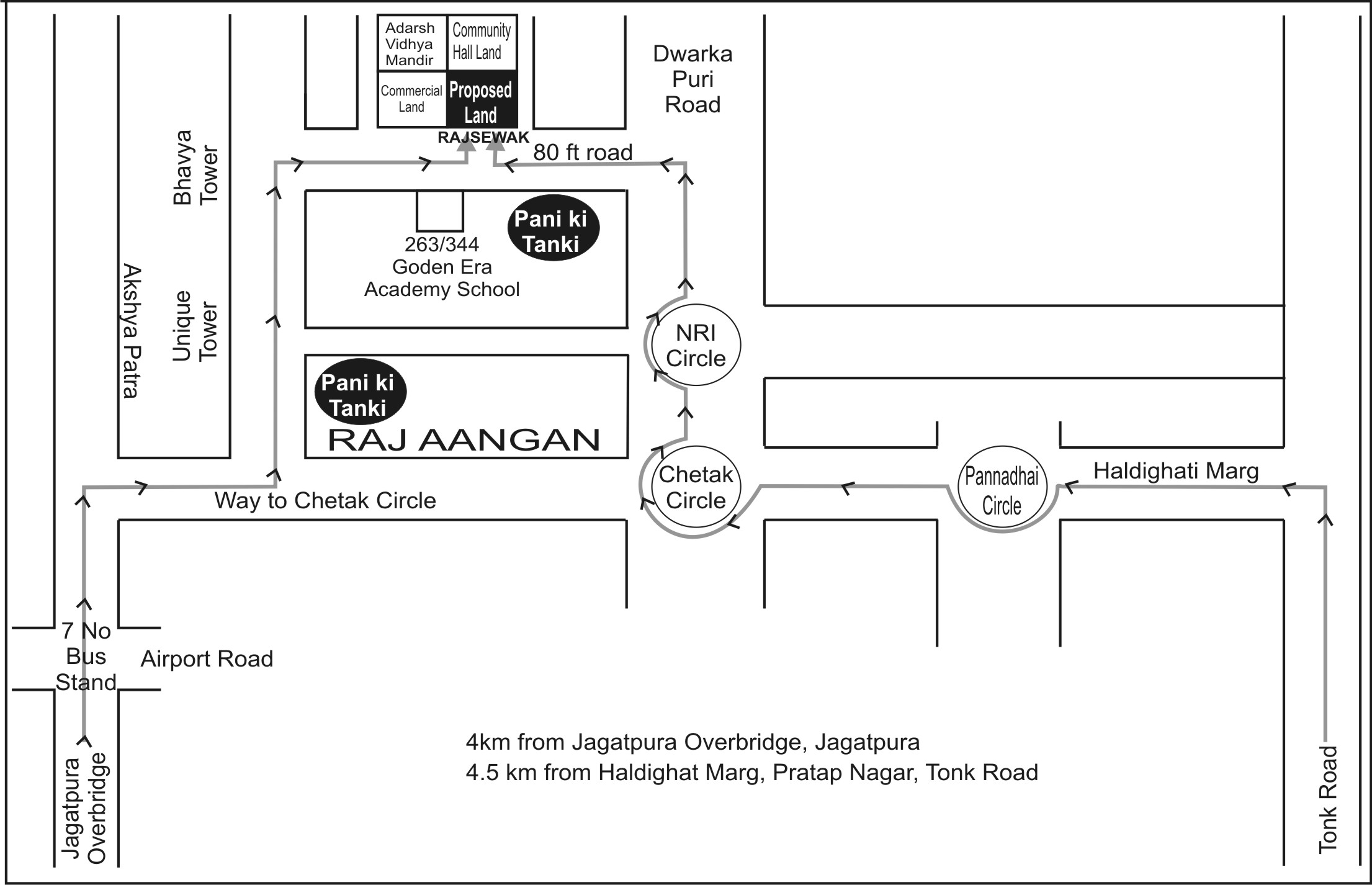 Land location Map